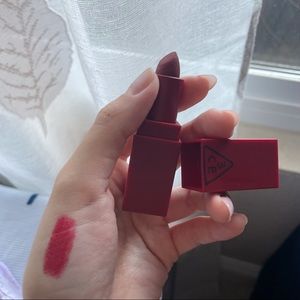 3CE matte lipstick color#215 ruby Tuesday